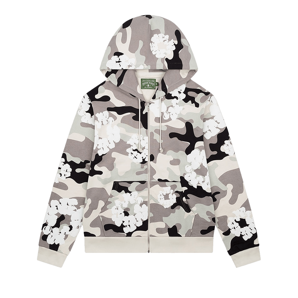 DENIM TEARS HOODIE WHITE CAMO