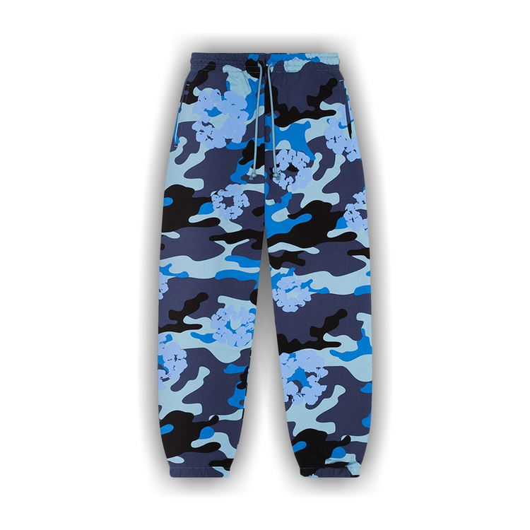 DENIM TEARS PANTS BLUE CAMO