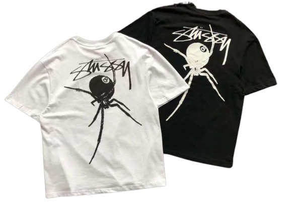 STUSY 8 BALL SPIDER TEE