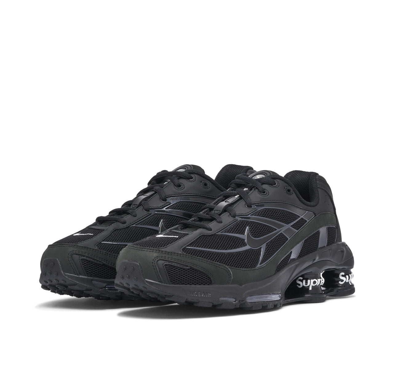 N1KE X SUPR3M3 SHOX BLACK