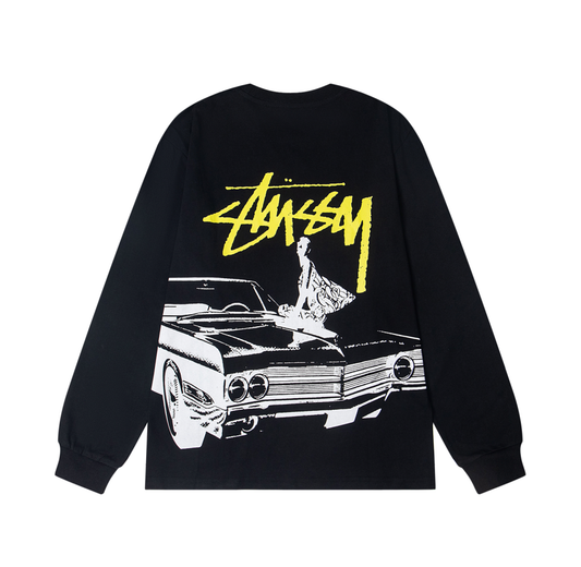 Stusy Car Graphic Long Sleeve Tee