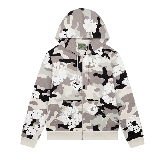 DENIM TEARS HOODIE WHITE CAMO