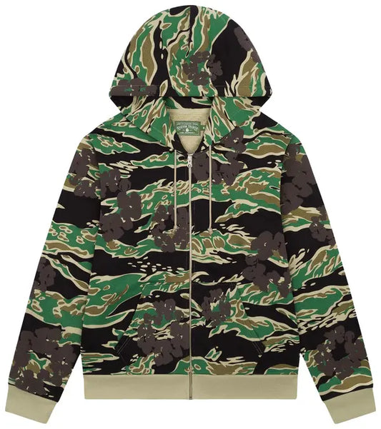 DENIM TEARS HOODIE GREEN CAMO