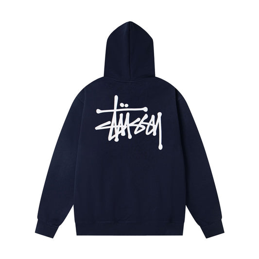 Stusy Script Back Zip Hoodie