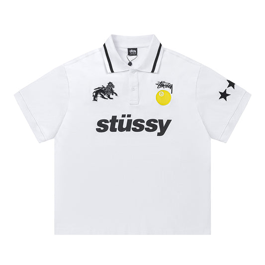 Stusy Patchwork Polo Shirt
