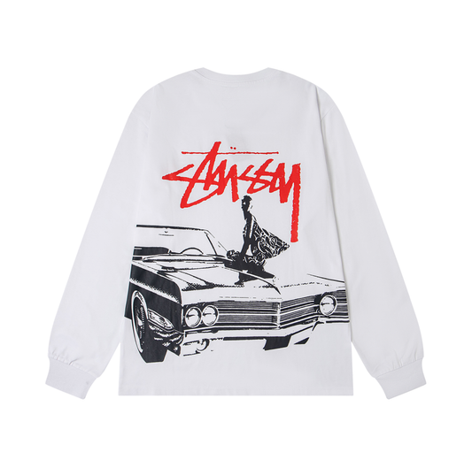 Stusy Car Graphic Long Sleeve Tee