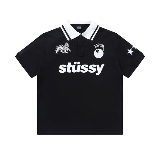 Stusy Patchwork Polo Shirt