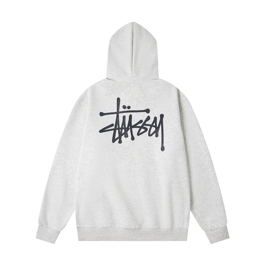 Stusy Script Back Zip Hoodie