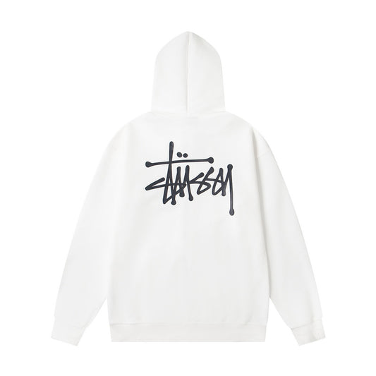 Stusy Script Back Zip Hoodie