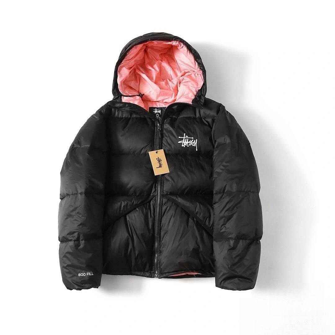 STUSY PUFFER JACKET PINK