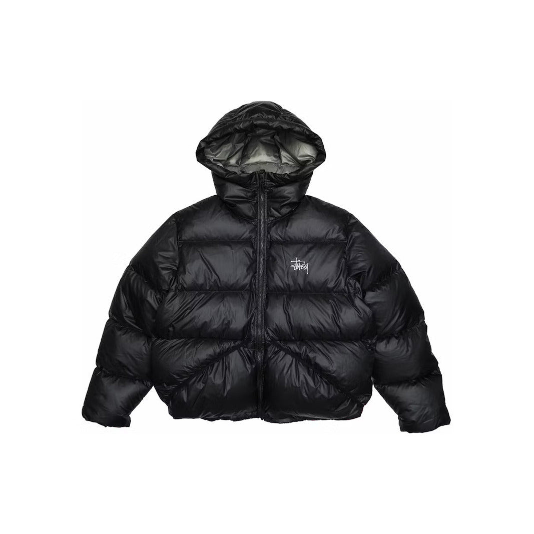 STUSY PUFFER JACKET BLACK