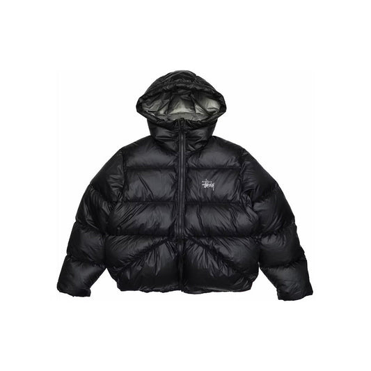 STUSY PUFFER JACKET BLACK