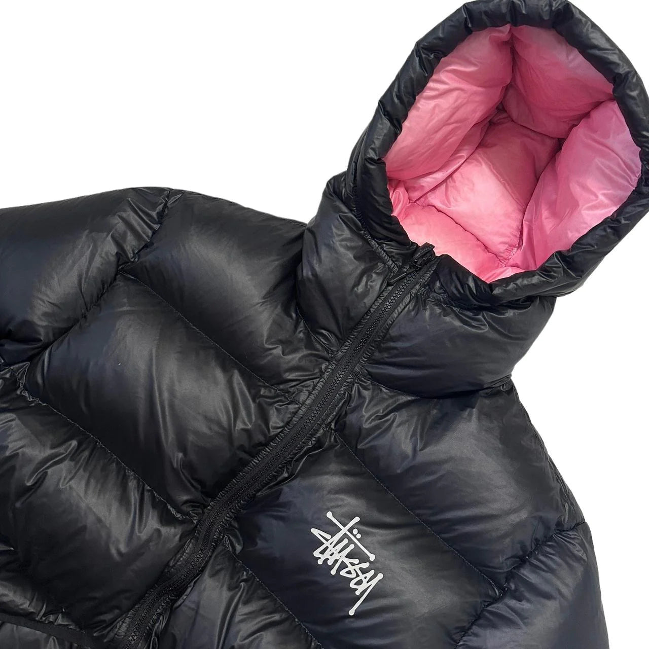 STUSY PUFFER JACKET PINK
